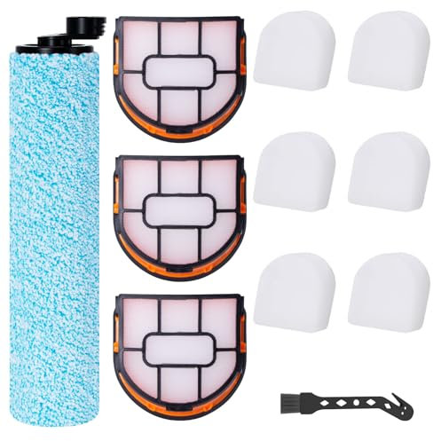 Jegehoyo Shark HydroVac WD210EU Kit d'accessoires pour sols durs sans fil 1 brosse à rouleau + 3 filtres + 6 ouates filtrantes + 1 brosse de nettoyage