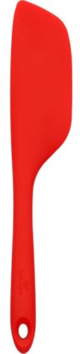 Birkmann, Teigschaber XL Cherry Red 7,5cm x 1,5cm x 30,5cm Silikon mit Metallkern hitzebeständig bis 230 Grad Celsius