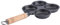 HOLIDYOYO 1 Pieza molde huevo frito conformado tortilla inducción bandeja de huevo soltero caza furtiva sartén olla de huevo frito cocedores de huevos freidora de huevos hierro fundido Negro