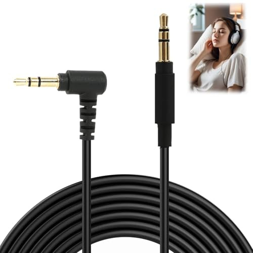 Headphones Replacement Audio, Aux Cable 3.5mm 1.5M, Headphone Aux Cable Cord Compatible with WH-1000X/1000XM4/1000XM3/1000XM2 MDR-1000X MDR-XB950BT-Car Speaker MP3 Player Home Stereo TV PC Laptop