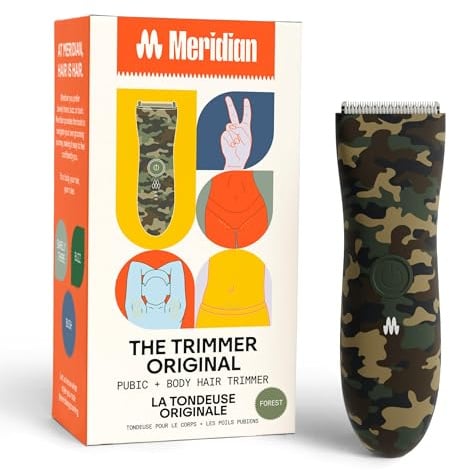 Meridian The Trimmer Original, Körperhaartrimmer für Herren & Damen, Forest | Rechargeable Haarmaschine | Waterproof Elektrorasierer | USB-C | 90 Min. Laufzeit | Keine Nicks, Gesicht bis Intimbereich