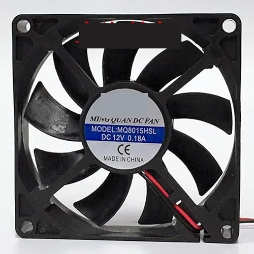 Für MING für QUAN MQ8015HSL DC 12V 0,18 A 80x80x15mm 2-Draht Server Lüfter