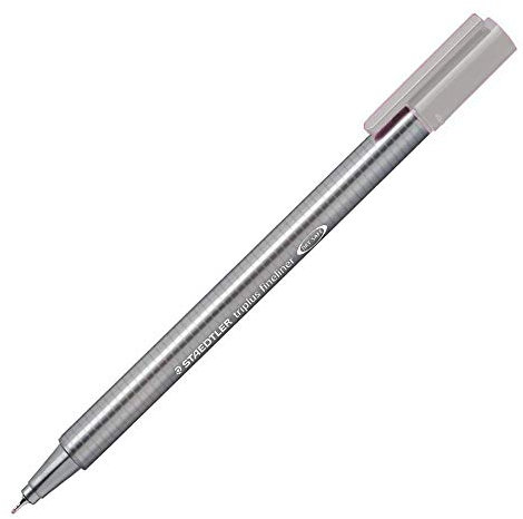 Staedtler 334-82 Fein-Liner und Pigmentliner Feinliner Triplus silbergrau