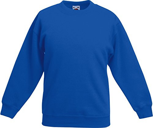 Fruit of the Loom Unisex Kinder Kids Set-In Sweatshirt 116 (5-6) königlich blau