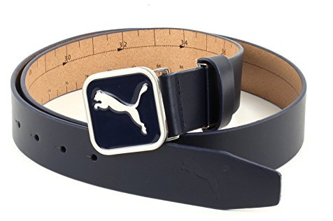 Puma Herren Patch Fitted Belt Gürtel, Peacoat, FR : (Taille Fabricant : OSFA)