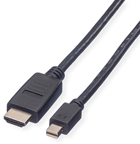 VALUE Mini DisplayPort Cable Mini DP-HDTV ST/ST Black 1 m