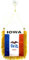 AZ FLAG - Wimpel Iowa - 15x10 cm - Bundesstaat Iowa Mini Flagge 10 x 15 Cm - Auto Pennant Spezielle Auto