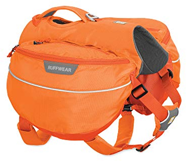RUFFWEAR Wander-Rucksack für Hunde, Sehr kleine Hunderassen, Größenverstellbar, Größe: XS, Orange (Orange Poppy), Approach Pack