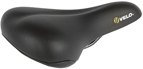 Velo Sattel Plush Damen, 250x190 mm, Schwarz