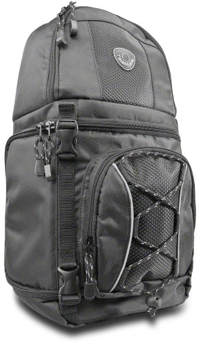 Mantona Loop Fotorucksack - kompakter Kamerarucksack für DSLR Kameras, Fototasche mit innovativem Tragesystem mit Zugriff ohne Absetzen, Kameratasche mit individuell anpassbarem Innenraum