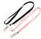 sourcing map 2 Stück rosa schwarz Nylon Halsriemen Schlüssel ID-Kartenhalter Lanyard 16,5 