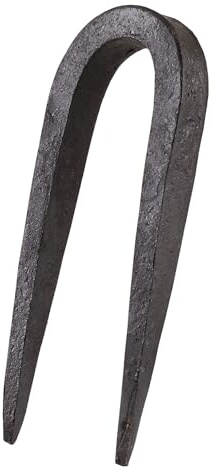Ulfberth Handgeschmiedete Krampen, 10 Stück, ca. 5-6 cm | Wikinger, Historische Befestigungshaken für Mittelalter Reenactment und LARP