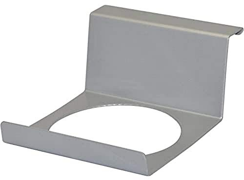 WAGNER GrowFAMILY - Zubehör - Topfhalter 2tlg. Höhe 65 mm/Breite: 125 mm/Tiefe 115 mm/Ausschnitt Durchmesser Ø 100 mm, aus pulverbeschichtetem Stahl Ral 9006-25300201
