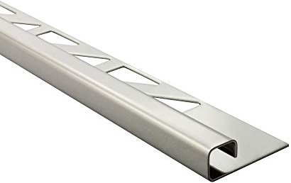 10x Quadrat-Profil Edelstahlschiene Fliesenprofil Fliesenschiene Edelstahl V2A L250cm 8mm glänzend