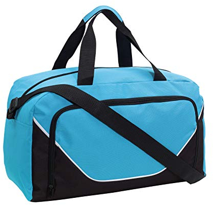 Preiswert&Gut Sporttasche 48x22x28cm Fitnesstasche 410Gr Umhängetasche (Hellblau)