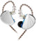 KBear, KB10, monitor in-ear, unità driver IEM 5 con struttura bilanciata per auricolare laterale. Cuffie stereo HiFi per musicista, cuffie sportive con cavo staccabile da 0,75 mm, 2 pin No Mic Blue