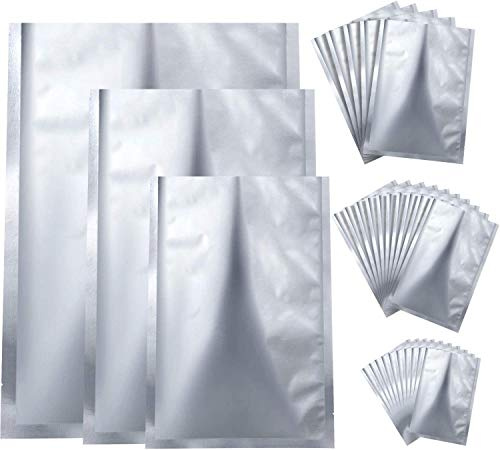 Folienbeutel, Aluminiumbeutel, Mylarbeutel, für Vakuumiergerät, Paketversand, Sicherheitspack für Lebensmittel (15X22cm 18X25cm 20X30cm)
