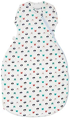Tommee Tippee Baby-Schlafsack, The Original Grobag Snuggle, weicher Baumwollstoff, 3-9 m, 1.0 Tog, Katze und Maus
