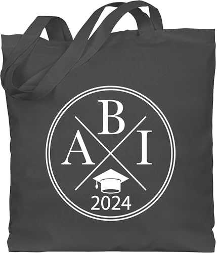Shirtracer Baumwolltasche - Abitur & Abschluss - Abi 2025 Hipster X - Unisize - Dunkelgrau - abigeschenk abiturgeschenke schulabschluss 24 bauwollbeutel abiturgeschenk geschenke zum bestandenen