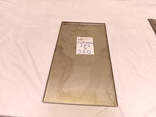 Hz1BBQde Edelstahl Manufaktur Stollenwerk Ersatzteile aus V2A und V4A Edelstahl u.a Grillrost, Fettwanne und Flammenverteiler für Landmann Triton PTS Design (594x334x2x15mm V2A Fettwanne)