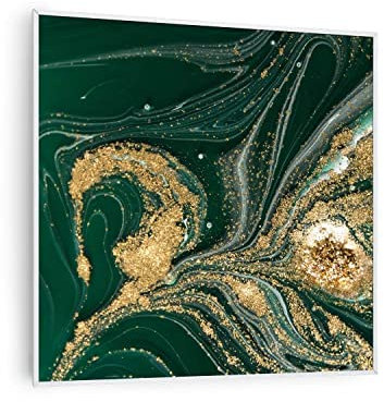 Klarstein Air Art Smart Stufa Elettrica Basso Consumo, Termoconvettore Elettrico da Parete 350W con Controllo IoT/WiFi App, Termosifone Elettrico a Muro, Pannello Radiante Infrarossi, Senza CO2