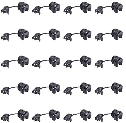 Yinpecly Round Cable Wire Strain Relief Bush Grommet Round Strain Relief Bushing Electric Cable Protection Cord Buckle 5P-4 100 Pcs