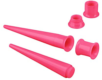 Taffstyle Piercing Ohrpiercing 2 in 1 Set Dehnstab Dehnungsstab Expander Flesh Tunnel 16mm Pink