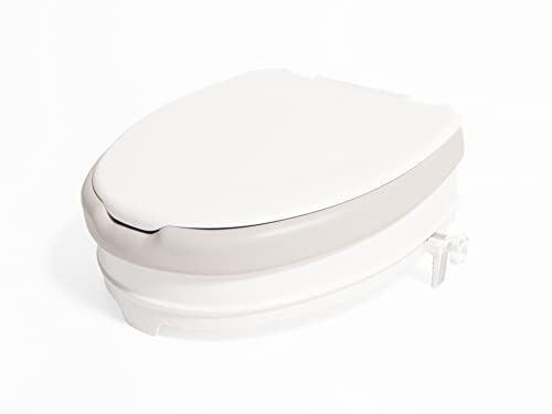 e-wiwa Weicher WC-Sitz, Höhe 10 cm, mit Deckel
