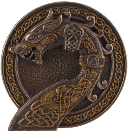 Keltischer Drache als Wanddisplay - bronziert by Veronese