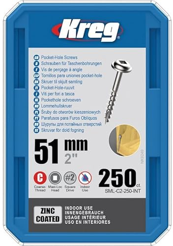 250 Vis Kreg 51 mm - SML-C2-250-INT