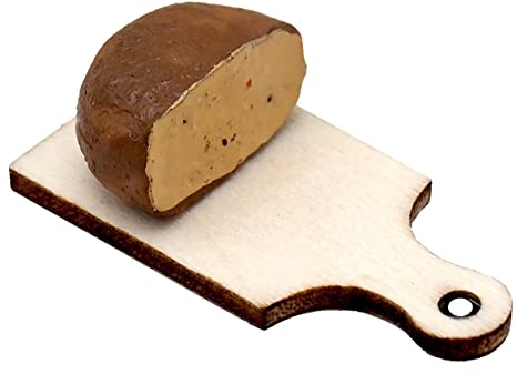 Wichtel Zubehör Käseplatte Käse Schneidebrett 2-4cm Wichteldorf, Farbe:Braun