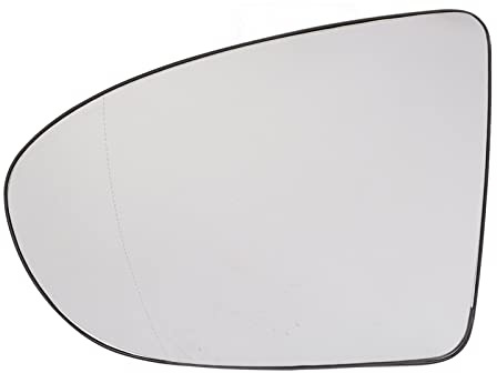 Espejo de Coche, Vidrio de Espejo Retrovisor con Reemplazo Calentado para Nissan Qashqai J10 2006-2013 Vidrio de Espejo Lateral 96302Br72A Trasero (Izquierda 4517200700)