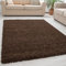 Giancasa Hochflor Teppich Wohnzimmer 300x400 cm Braun - Flauschiger Shaggy in vielen Farben für mehr Gemütlichkeit in deinem Zuhause - Ideal für Flur und Schlafzimmer