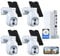 CAMCAMP 4MP PTZ Kit Caméra de Surveillance WiFi avec Panneau Solaire, Kit Vidéo Surveillance avec 10CH 500 Go NVR et 4X 4MP PTZ Caméras, Spotlight, Audio Bidirectionnel, Détection de Personne, IP66