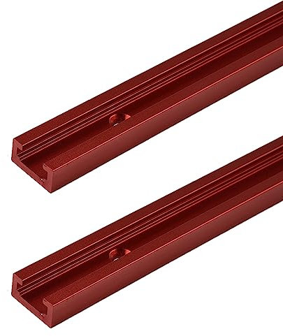2 PCS T-Slot Miter Track Jig, Aluminium Alloy 300-600mm T-Track Miter Jig Tools For Jigs Fixtures Table Saw Woodworking Router Tool-600mm