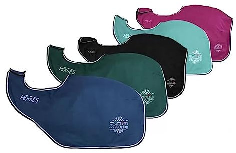 Horses Coprireni in Pile Artemisia, Coprireni Morbido, Comodo e Resistente; Previene Le Problematiche di Lesioni e Contratture, Mantiene la Corretta umidità Corporea (145 cm, Bordeaux)
