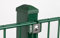 Doppelstabmattenzaun 656 Anthrazit inkl Pfosten mit Va Klemmhalter Stabmattenzaun Gartenzaun Neu 123 cm-12.5