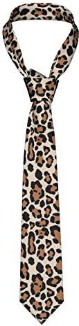 BEEOFICEPENG Herren-Krawatten, Leopardenmuster, Herren-Krawatten, Business-Krawatten, Anzug-Krawatte, weiche Hochzeit, Gentleman, formelle Krawatte