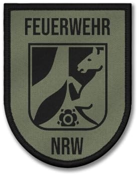 Patch Feuerwehr Land NRW Wappen Tarn Westen Bundesland Rose Ross 42660
