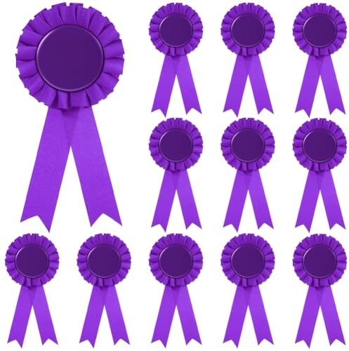 Rosettenband, Rosette, Medaillen, zum Selbermachen, für Sieger, Sieger, Ehrenwürdigkeit, für Wettkampfsport, Veranstaltungen, Schule, 12 Stück