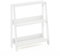 Furinno Ladder Bookcase Display Shelf, 3-Tier, White