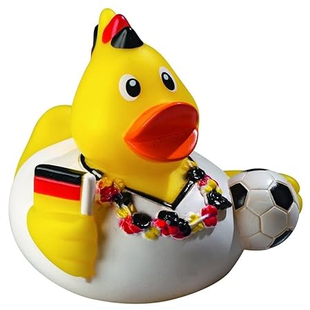 Fußballfan Deutschland - Sportente - Quietscheente - Badeente - ca. 8 cm gross