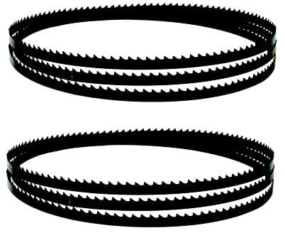 2PCS 2215mm Wood Bandsaw Blades 6.35 10 16mm Width 4 6 TPI For Dewalt DW876 & EBS3601 Carbon Band Saw Woodworking Tools (Size : 2215x10x0.35mm 4TPI)