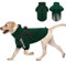 CITÉTOILE Warmer Hundejacke mit Geschirr, Winddichte Hundemantel für Kaltes Wetter, Hundebekleidung mit Reißverschlüssen und Lockeren Bündchen für Hunde, Grün, XL