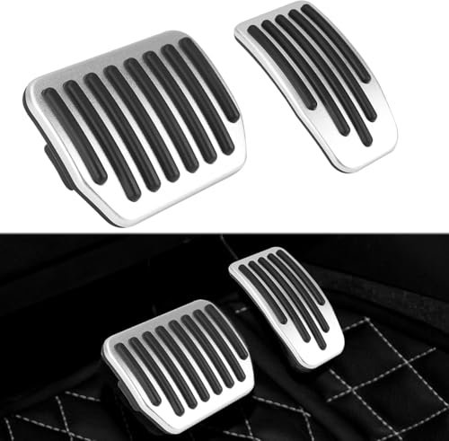 ZHANGJF Auto Pedale Für BMW 3 Series G20 G21 2019 2020, Gaspedal Bremse Kein Bohren Restfoot Pedal Pads Bremspedalabdeckung Bremse Fußplatten