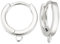 Beebeecraft Ganci per Orecchini A Cerchio Tondo Huggie 925 perno A Leva In Argento Sterling per Orecchini Pendenti, Forniture per La Realizzazione di Orecchini