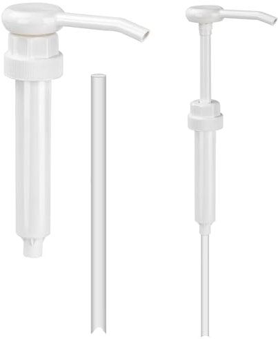 Gallon Pump Dispenser 2 Pack with Twist Lock and Tube 38mm Each Gallon Pump 30ml for 5 Liter Containers Liquid Soap, Washing Liquid