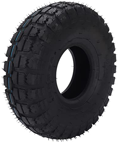 JANZU 4.10/3.50-4 410/350-4 ATV Quad Go Kart 47Cc 49Cc Chunky 4.10-4 Reifen Passend für Alle Modelle 3.50-4 4 Reifen AußEn Reifen