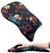 Ergonomic Mouse Pad with Wrist Rest Support, Massage Design Mouse Mat for Relief Carpal Tunnel Pain, Memory Foam Non-Slip Slope Massage Bulge (Flowers)