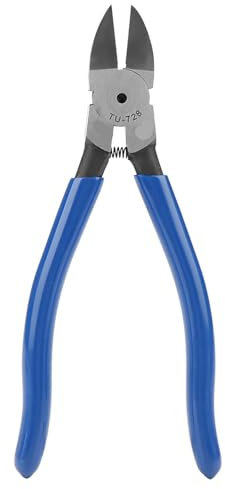 Flush Cutter, 8inch Blue Diagonal Pliers Cable Nose Cutting Nippers Wire Cutter Tool Diagonal Cutting Multi Purpose Pliers,for Various Cables